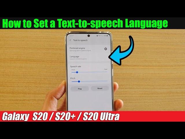 Galaxy S20/S20+: How to Set a Text-to-speech Language