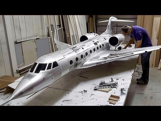 Man Builds Hyperrealistic RC Jet Plane at Scale | Gulfstream G650 Replica by @RamyRC