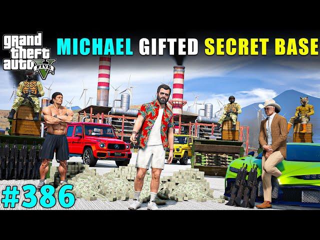 MICHAEL GIFTED LUXURY SECRET BASE TO UNDERWATER MAFIA | GTA V GAMEPLAY #386 | GTA 5