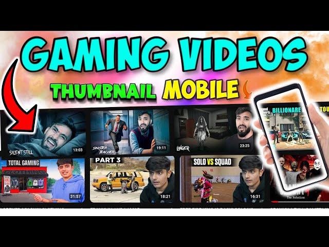 How to make gaming thumbnail on mobile || gaming thumbnail tutorial on mobile