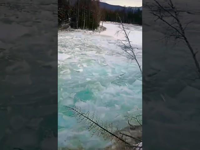 Река пошла вверх против течения в Сибири