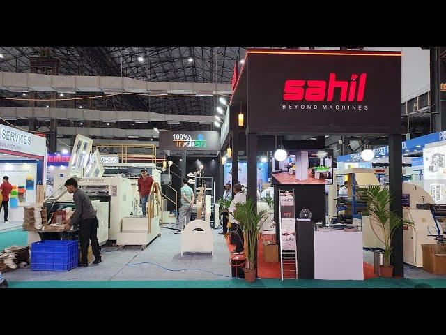 Fully automatic Paper bag making machine with twisted rope handle | SAHIL - BEYOND MACHINES