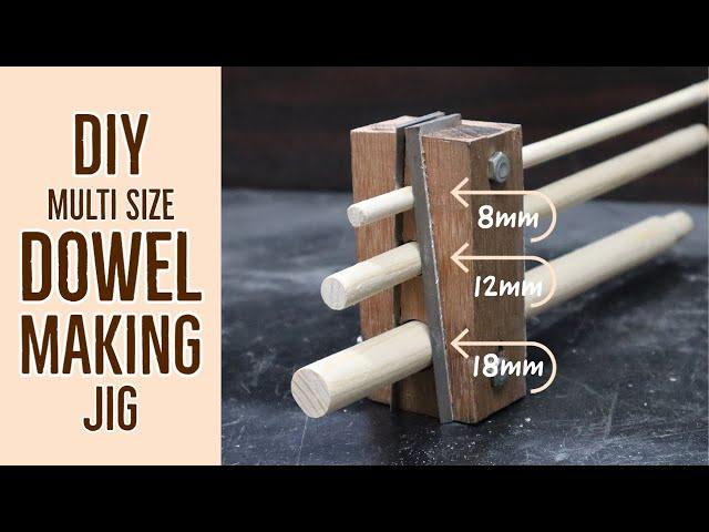 DIY Dowel Making Jig - Make Multi Size Wood Dowels Using Planer Blades.