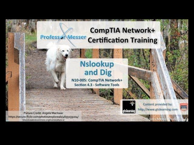 DNS Management with Nslookup and Dig - CompTIA Network+ N10-005: 4.3