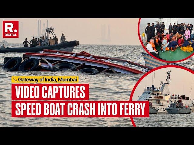 Dramatic Video Shows Speed Boat Colliding Into Passenger Ferry Heading To Mumbai's Elephanta Island