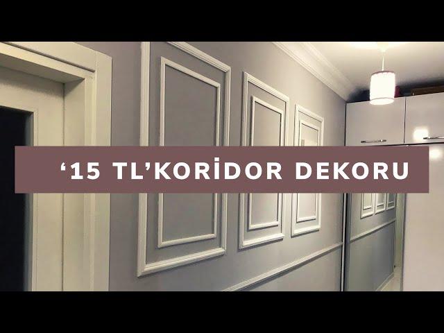 ‘ 15 TL ‘KORİDOR DEKORU ÇITA YAPTIM | VLOG