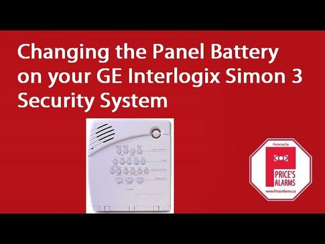 Changing the panel battery on a GE Simon 3 Alarm System