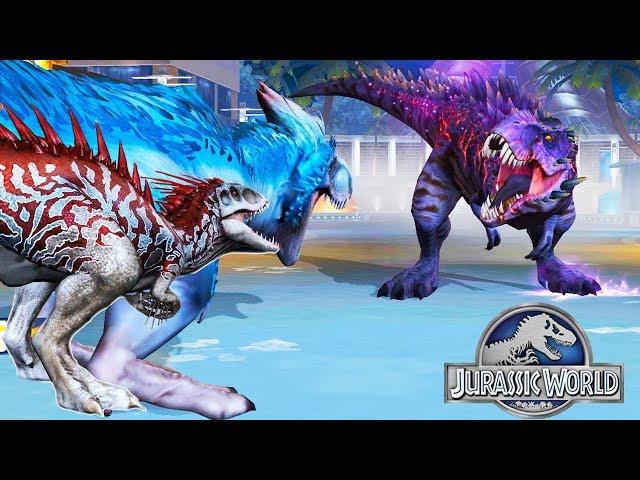 YUDON and INDOMINUS Rex Level 999 vs OMEGA 09 BOSS EVENT Hybrid BATTLE Dinosaur Hack Jurassic World