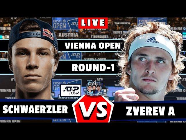 LIVE: ZVEREV A vs SCHWAERZLER  • VIENNA 2024  #berrettini #fucsovicsm #tennis #Atp500