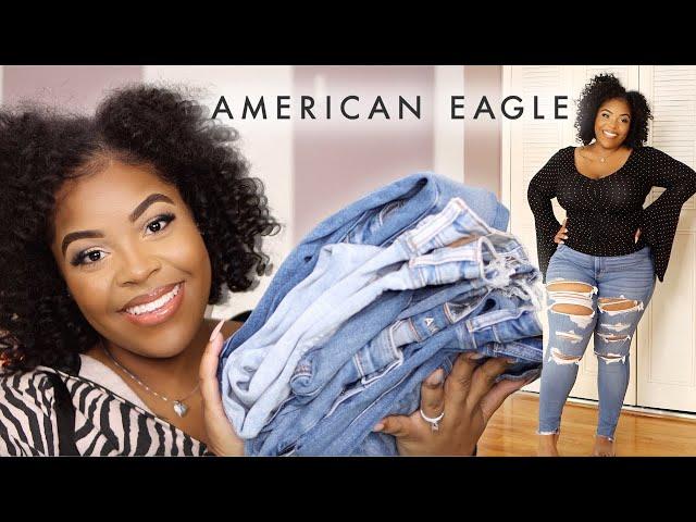 AMERICAN EAGLE JEANS | TRY ON HAUL | CURVY GIRLS SIZE 16