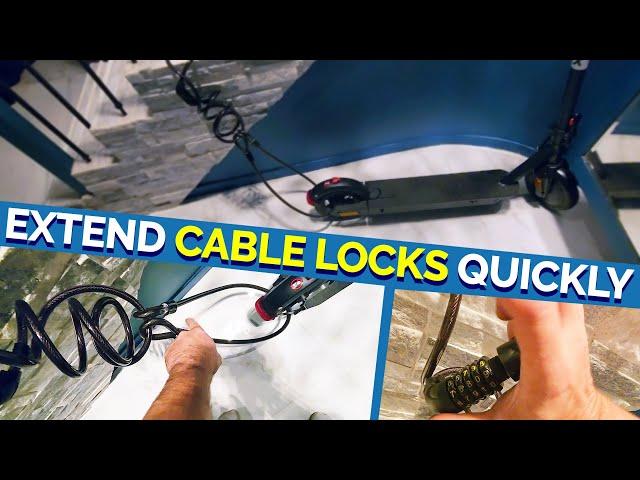 Shockingly Simple Way to Protect UR Electric Scooter with Bike Locks & Cable Extenders!