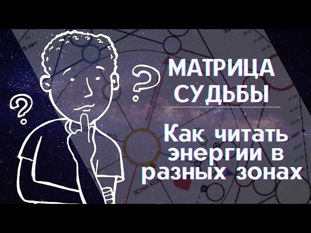 Прочтение матрицы судьбы | Как читать энергии? | Как читать энергии в разных зонах?