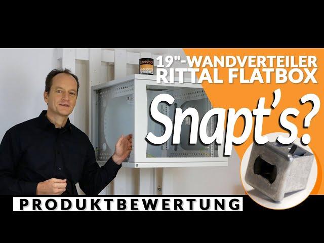 Produktbewertung des 19“-Netzwerkschrankes / Serverschrankes von Typ Flatbox von RITTAL