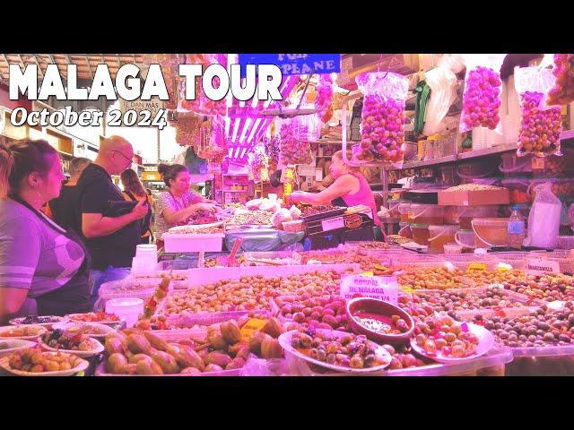 Malaga Spain Walking Tour October 2024 - Malaga Fantastic Cuisine [4K]