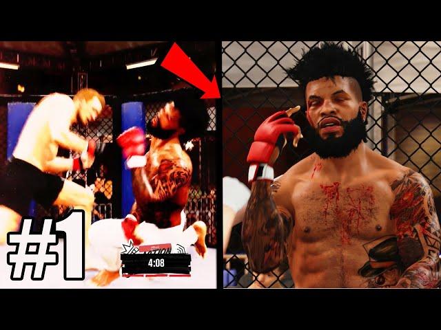 DEADLIEST FIGHTER CREATION! + 1ST KNOCKOUT! EA SPORTS UFC 4 PS5 CAREER Gameplay #1