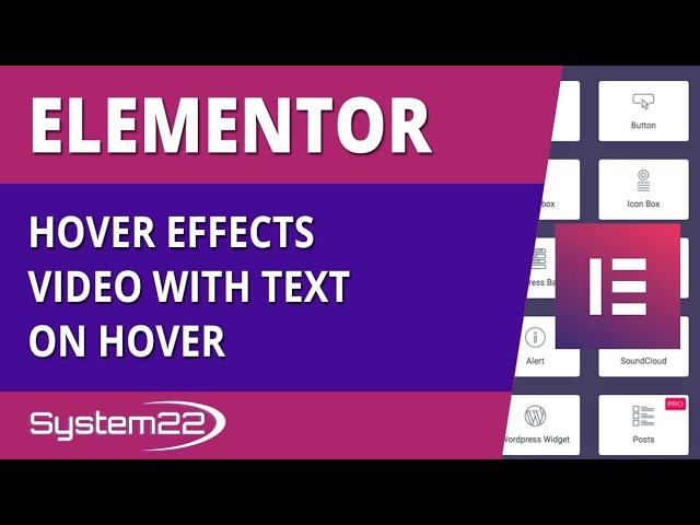 Elementor Hover Effects Video With Text On Hover 