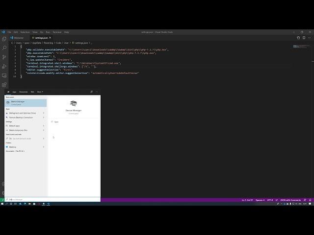 Setting up Visual Studio Code to work with Microsoft Developer Command Prompt