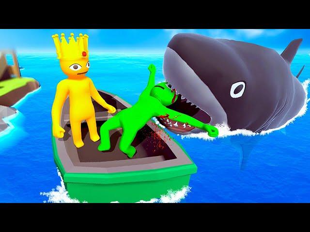 Ragdolls Try to SURVIVE Shark Attack - Havocado Gameplay