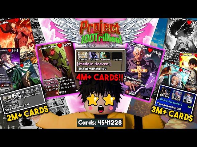 CRAZY 4.5M+ CARDS! on Made In Heaven!! My Biggest Rolls!  - Project 100 Trillion - Part 1