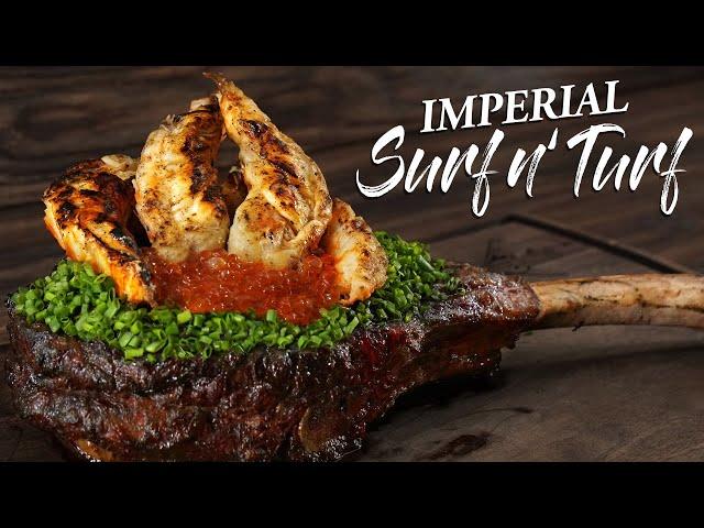 Most EXPENSIVE Surf n' Turf I ever made | Guga Foods