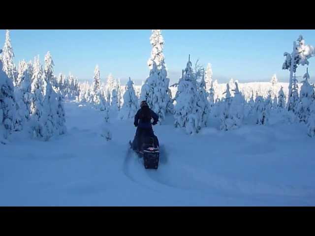 Rovaniemi150 - Open track with the "Beast" (Lynx BoonDocker 3900 800R E-TEC)