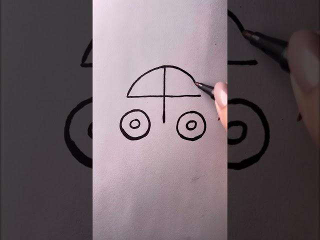 How to draw a car