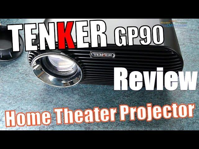 TENKER GP90 LCD Beamer | Test Review -  Hands-on (Deutsch)