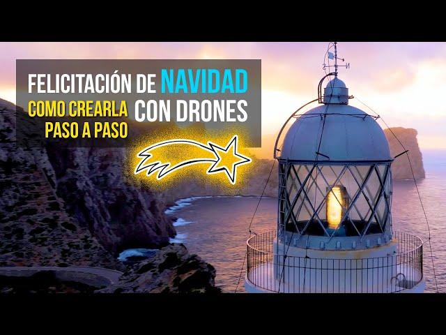 Crea un video de Felicitación de Navidad  con drones paso a paso