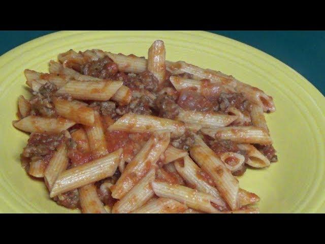 Italian Sausage Penne Pasta With Homemade Sauce-Cooking With Brian