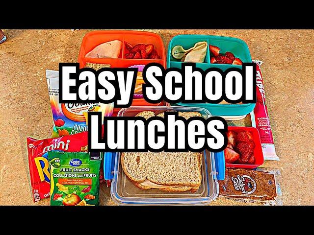 WEEK OF SIMPLE SCHOOL LUNCHES | KID FRIENDLY, PRACTICAL LUNCHES.