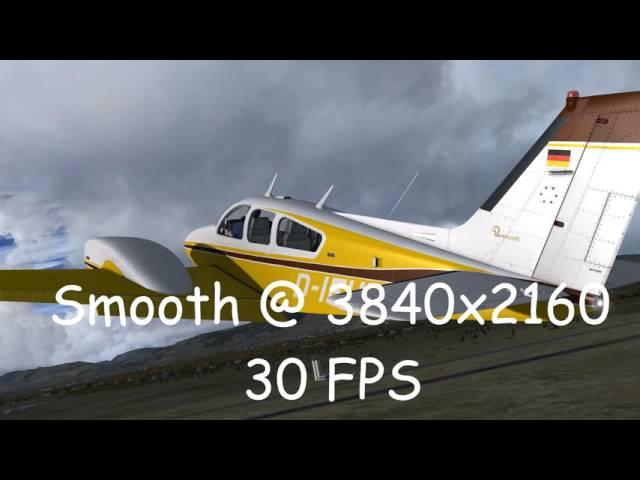 P3D v3.3.5  Capture Test Maxed Settings No Stutters @ 4K @ 30 FPS in Sim!