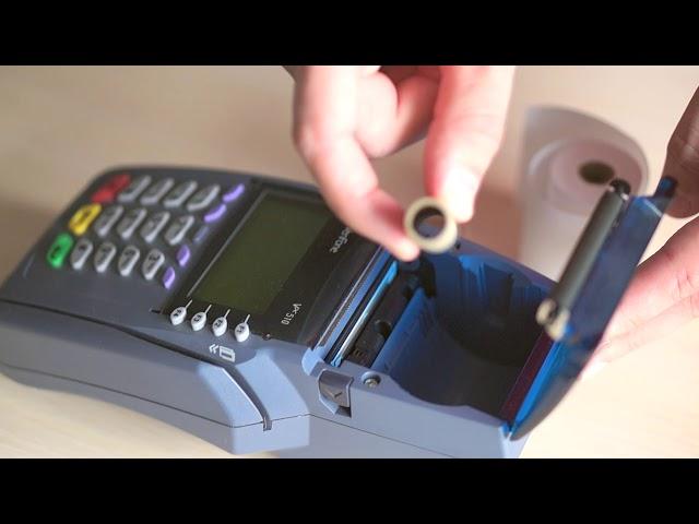 Замена чековой ленты на POS терминале Verifone vx510