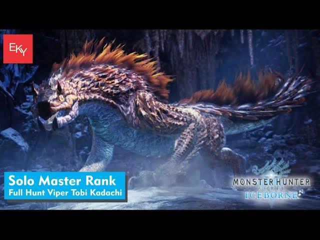 Monster Hunter World : Iceborne - Full Hunt Viper Tobi kadachi (Solo Master Rank)