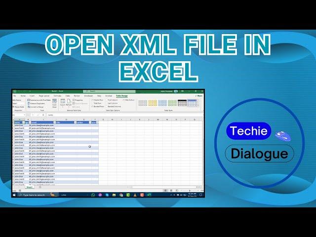 How to Open XML File in Excel