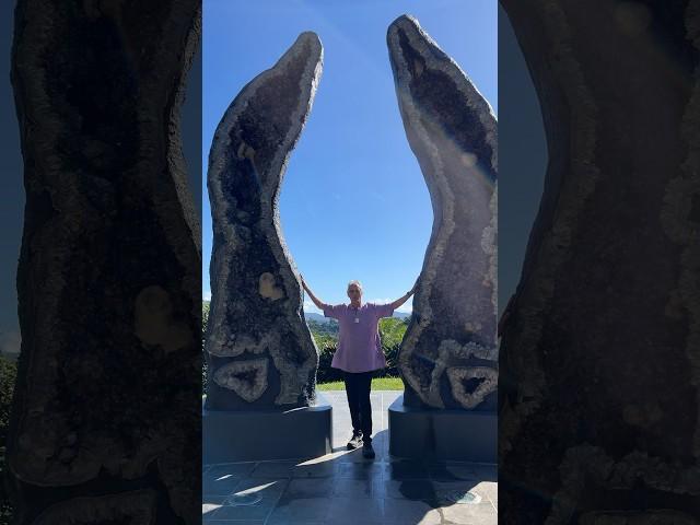 The Guardians at Crystal Castle & Shambhala Gardens, Byron Bay #shorts #byronbay #amethyst #crystals