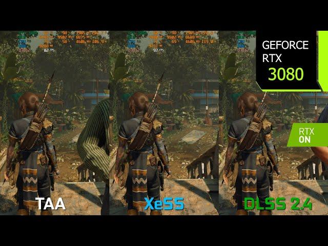 Shadow of the Tomb Raider | 1440p XeSS vs DLSS 2.4 Comparison | RTX 3080 | i7 10700F