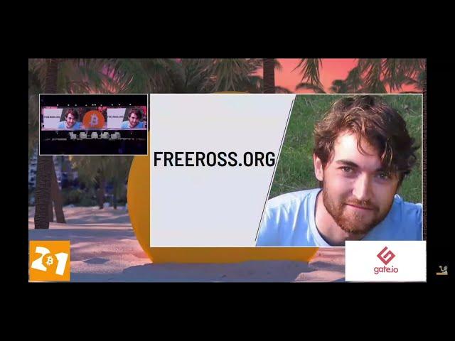 Ross Ulbricht speaks at the 2021 Miami Bitcoin Conference