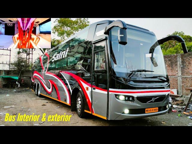 SAINI TRAVELS' VOLVO B11R SLEEPER BUS | SUTLEJ BUILT BUS | PREMIUM LUXURY INTERIORS & EXTERIORS