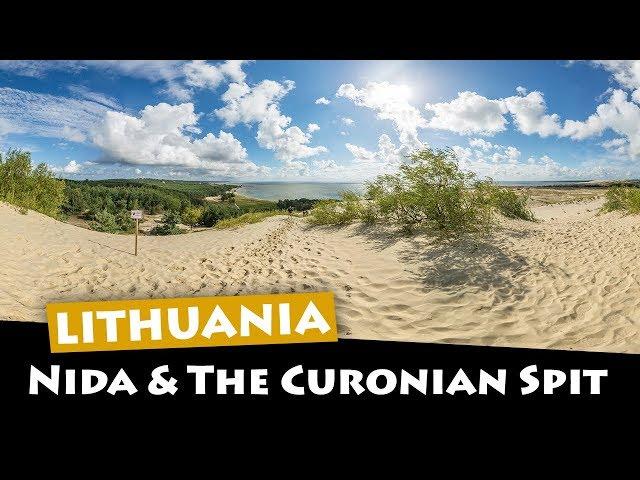 Nida, Lithuania - Exploring the Curonian Spit sand dunes and beach to the Russian border!