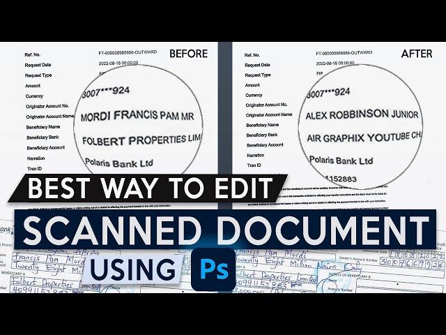 How to Edit Text on Scanned Document in Photoshop