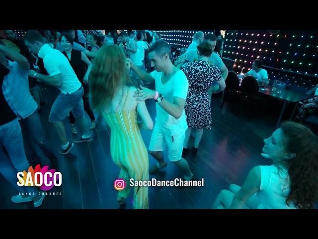 Denis Romanov and Alita Bru Salsa Dancing in Ludovic at Boogaloo Party, Sunday 15.07.2018