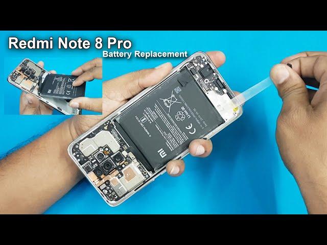 Xiaomi Redmi Note 8 Pro Battery Replacement || How to Remove Redmi Note 8 Pro  battery