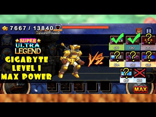 Test Gigabyte Level 1 Max Strength Against The Boss | Kingdom Wars