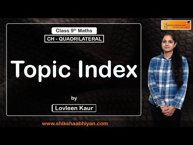 Topic index