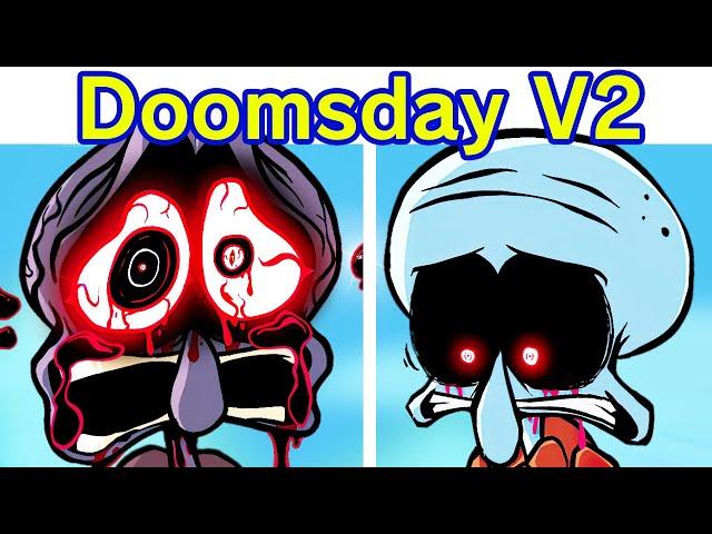 Friday Night Funkin' Doomsday Remastered V2 - Remix | Mistful Crimson Morning V2 (FNF Mod/Spongebob)