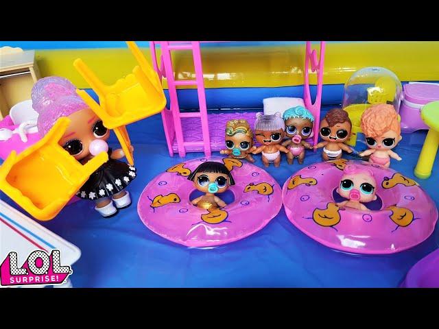 CARTOON WITH DOLLS LOL SURPRISE IN KINDERGARTEN Funny series collection Darinelka