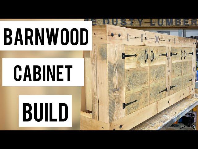 Barnwood kitchen cabinet build