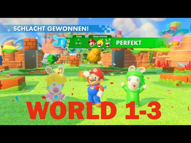 Quantum Leap in Mario Rabbids: Kingdom Battle - World 1-3 Walkthrough!