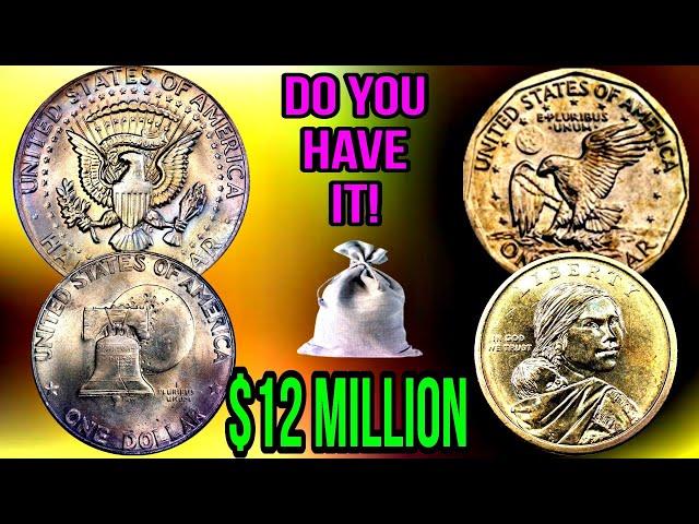 10 Ultra Rare Kennedy Half Dollars & Sacagawea Dollars & Silver Dollar Coins That Will Make You Rich