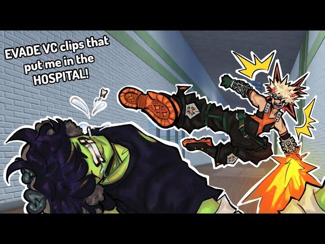 Evade VC clips that put me in the hospital! | ROBLOX Funny Moments